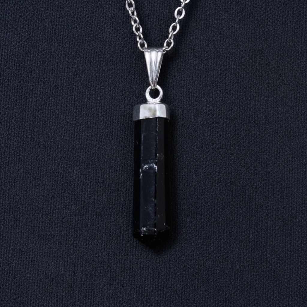 Pendentif en pointe de Tourmaline noire (PE1553-2)