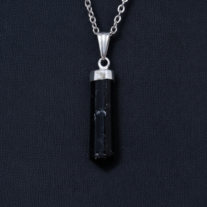 Pendentif en pointe de Tourmaline noire (PE1553-2)