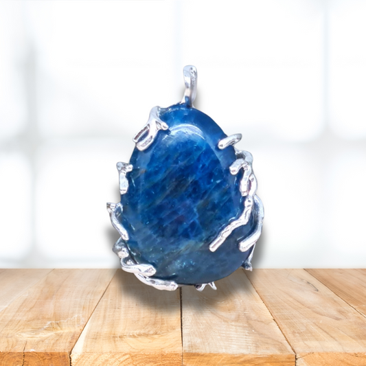 Pendentif serti en Apatite bleue (PE1657)