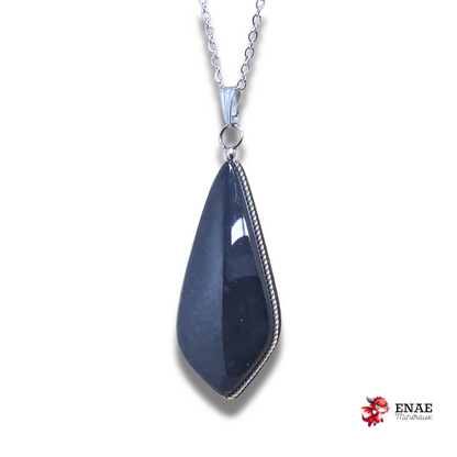 Pendentif serti en Obsidienne Manta Huichol (PE1880)