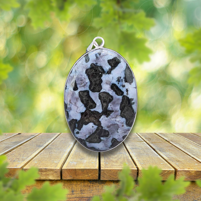 Pendentif serti en Gabbro (PE1735)