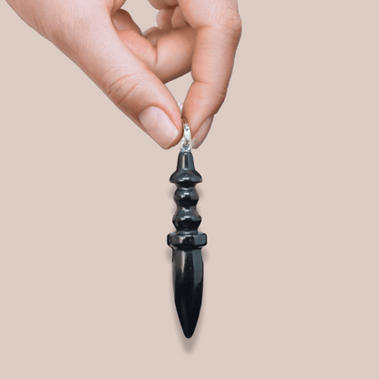 Pendule Thot en Obsidienne noire (PEND15)
