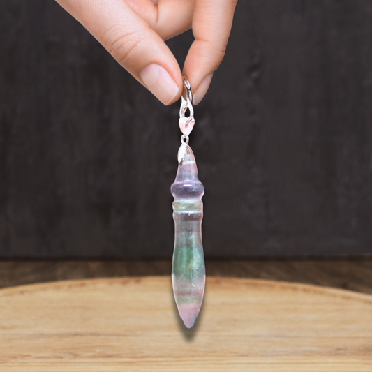 Pendule Thot en Fluorite (PEND9-6) - ENAE Minéraux