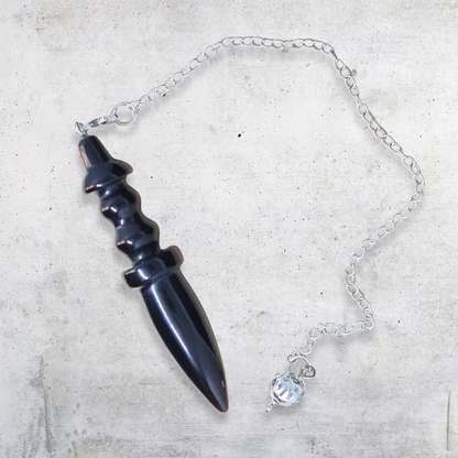 Pendule Thot en Obsidienne noire (PEND15) - ENAE Minéraux