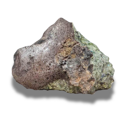 Péridot (Olivine) sur Basalte brut (MB131)