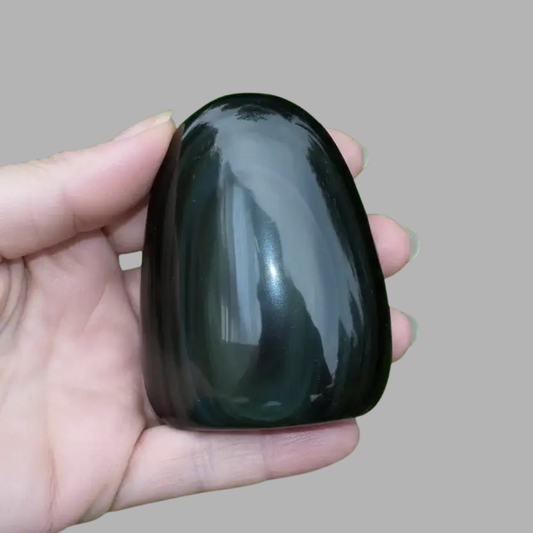 Forme libre à poser en Obsidienne Œil Céleste 160g (PRGFL579)