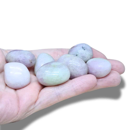Spodumène : Kunzite et Hiddenite - Pierre roulée (PRGFL453) - ENAE Minéraux