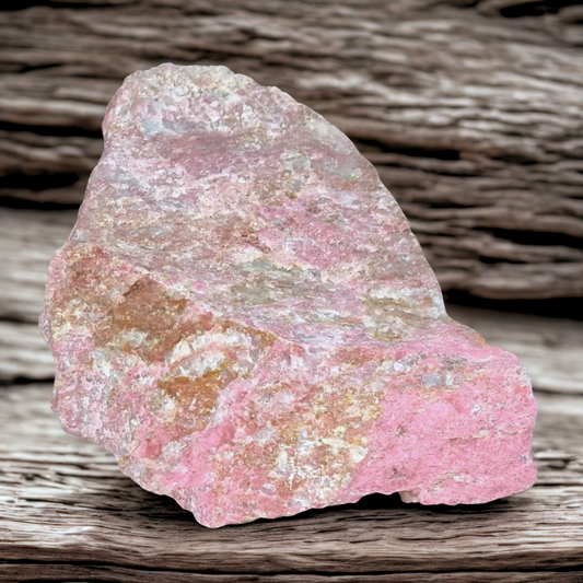 Thulite et Feldspath bruts 222g (MB394-1)