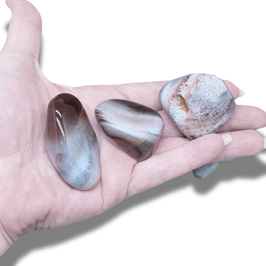 Agate du Botswana - Pierre roulée (PRGFL523)
