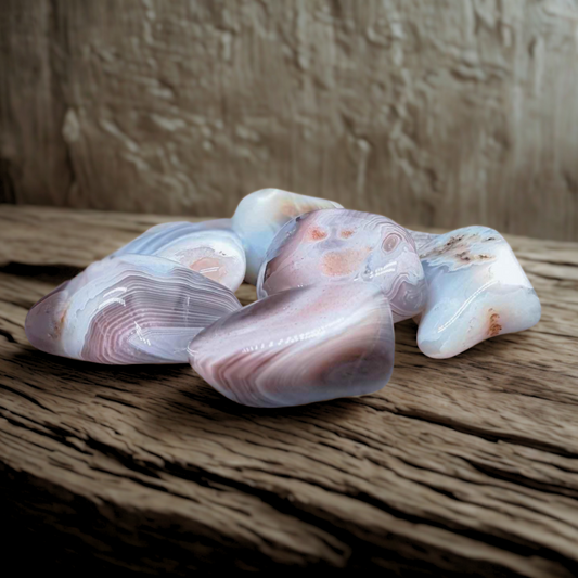 Agate du Botswana - Pierre roulée (PRGFL523)