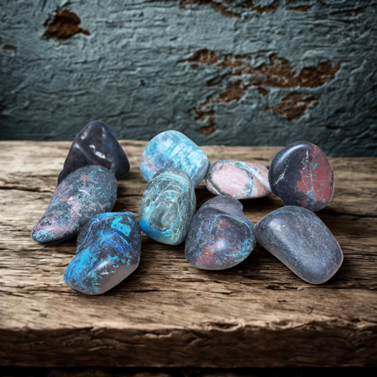 Chrysocolle - Pierre roulée (PRGFL459)