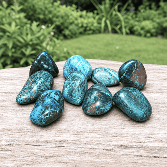 Chrysocolle - Pierre roulée (PRGFL459)