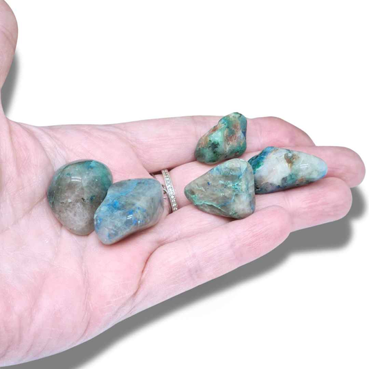 Shattuckite pierre roulée (PRGFL522) - ENAE Minéraux
