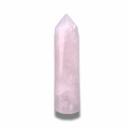 Pointe polie en Quartz rose (PRGFL732) - ENAE Minéraux