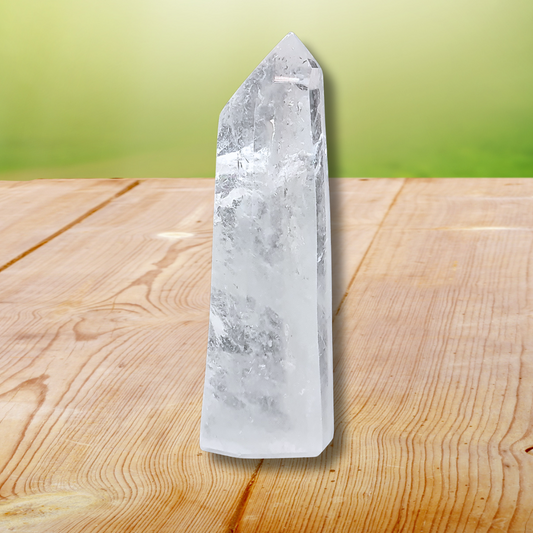 Pointe polie de Cristal de Roche 115g (PRGFL731) - ENAE Minéraux