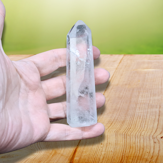 Pointe polie de Cristal de Roche 115g (PRGFL731) - ENAE Minéraux