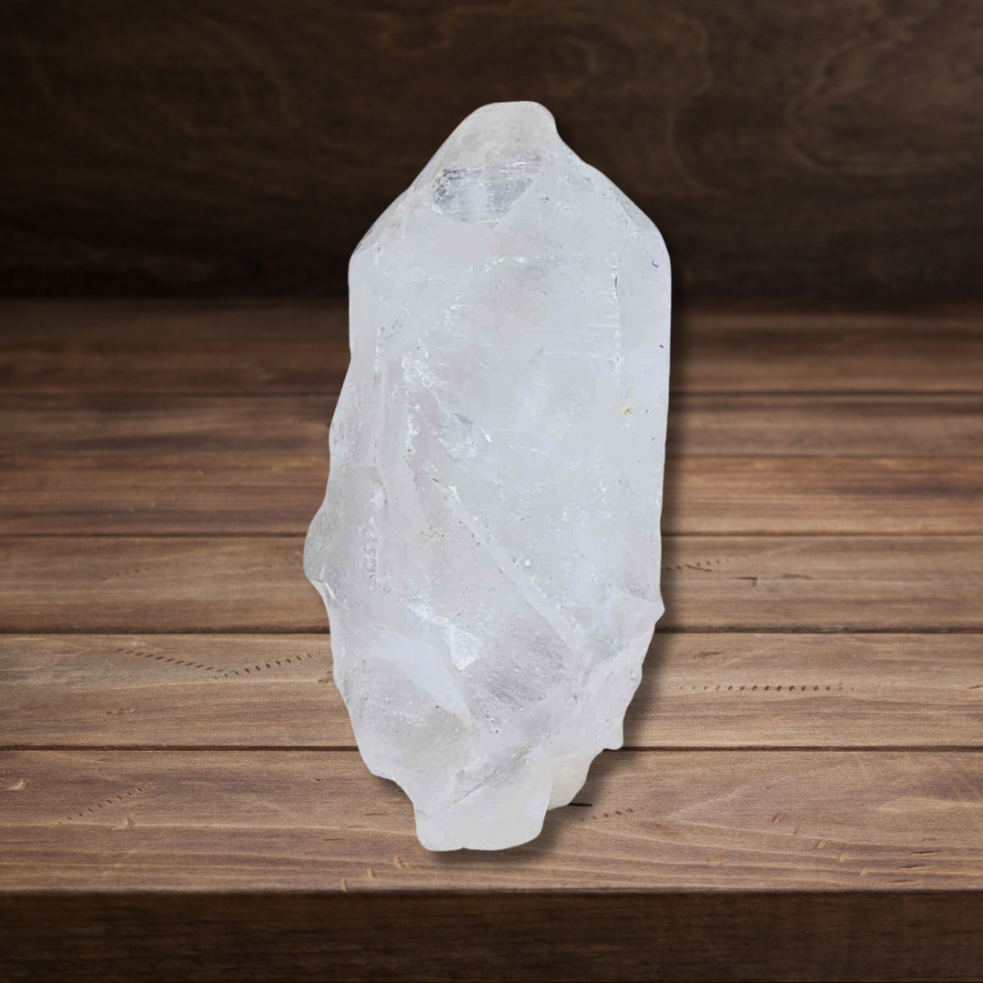 Pointe de Cristal de Roche brute 86g (MB258) - ENAE Minéraux