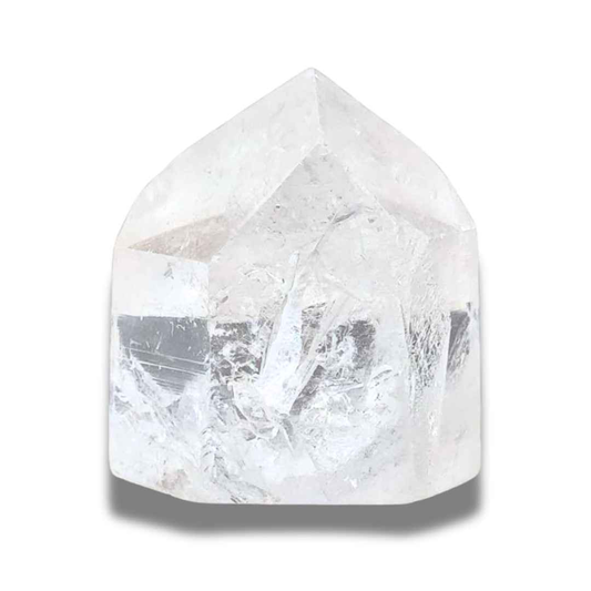 Pointe de Cristal de roche semi polie (PRGFL143-2)