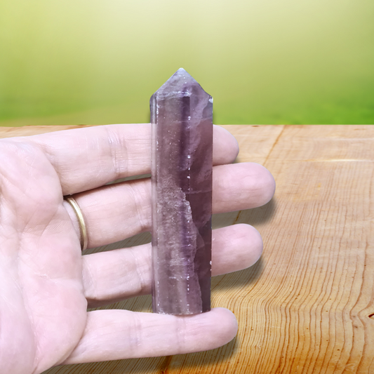 Pointe en Fluorite 61g (PRGFL315-10) - ENAE Minéraux