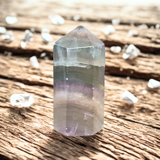Pointe polie en Fluorite 59g (PRGFL315-5)