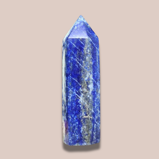 Pointe polie en Lapis Lazuli (PRGFL642-2)