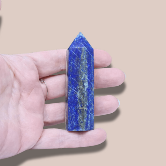 Pointe polie en Lapis Lazuli (PRGFL642-2)