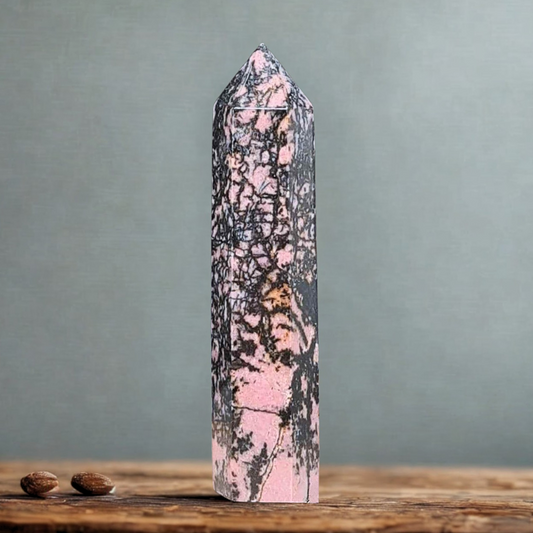 Pointe de Rhodonite 54g (PRGFL144-6)
