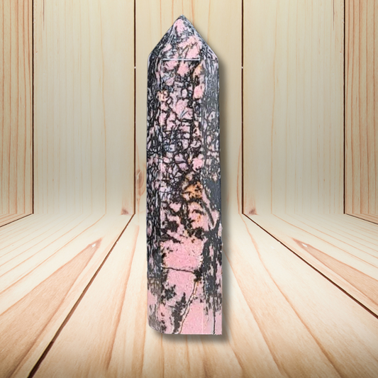 Pointe de Rhodonite 54g (PRGFL144-6) - ENAE Minéraux