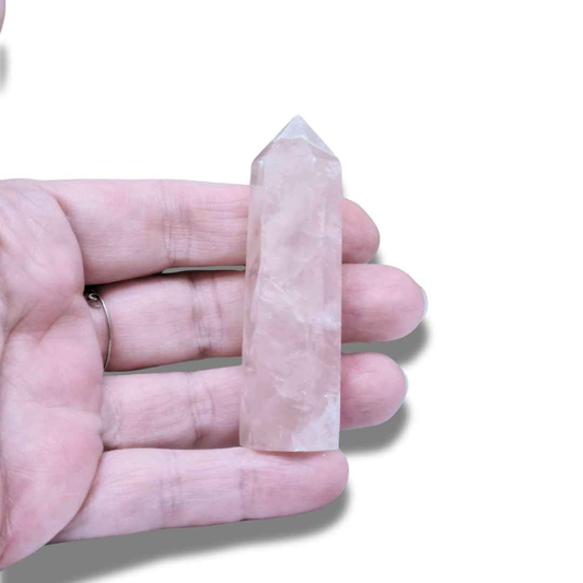 Pointe polie en Quartz rose (PRGFL379-1)
