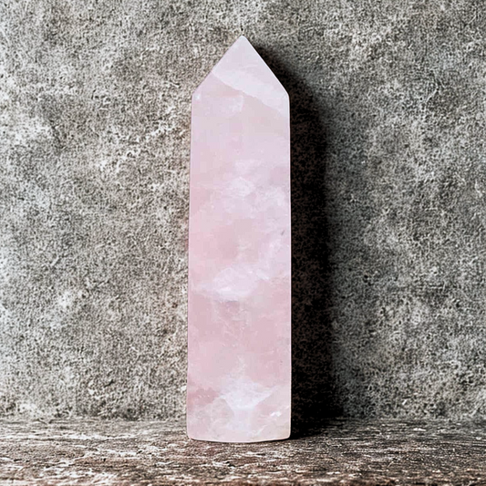 Pointe polie en Quartz rose 36g (PRGFL379-1)