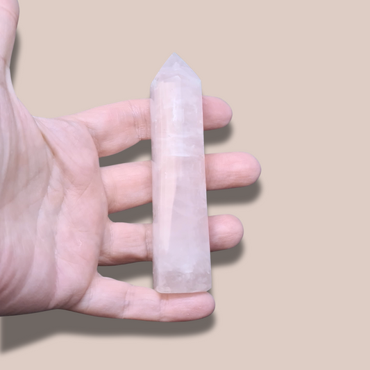 Pointe polie en Quartz rose (PRGFL732)