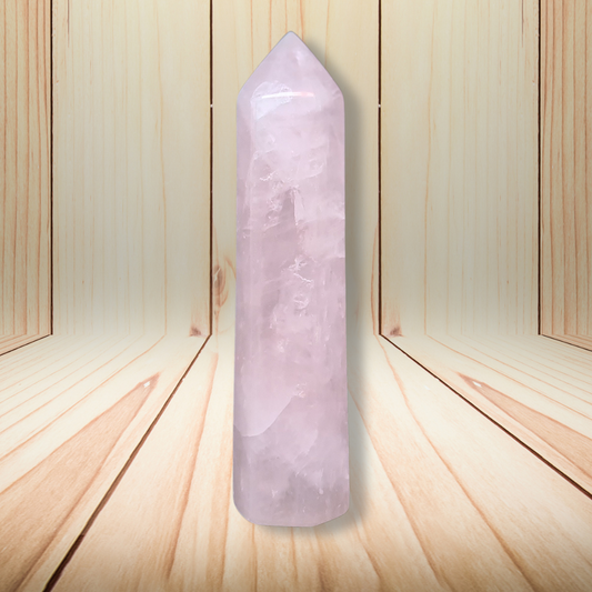 Pointe polie en Quartz rose 94g (PRGFL732) - ENAE Minéraux