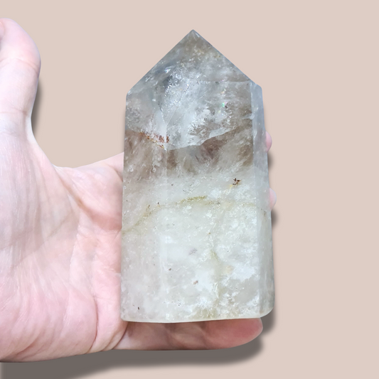 Pointe polie en Quartz fumé (PRGFL503)