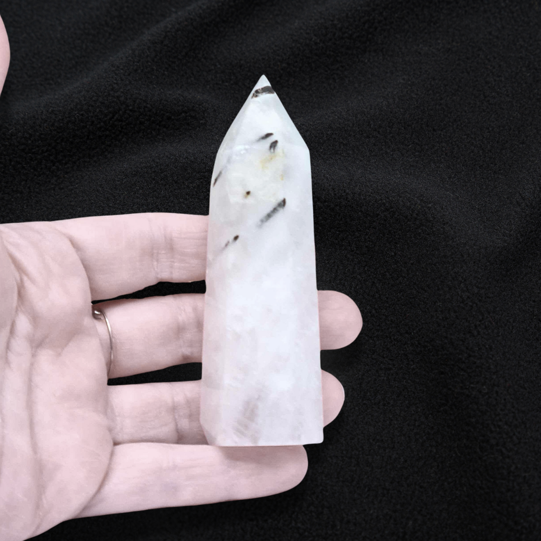 Pointe de Quartz à Tourmaline noire 94g (PRGFL643)