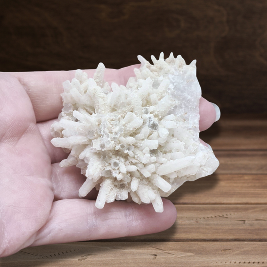 Pointes brutes de Quartz recouvertes de Calcite 73g (MB424) - ENAE Minéraux