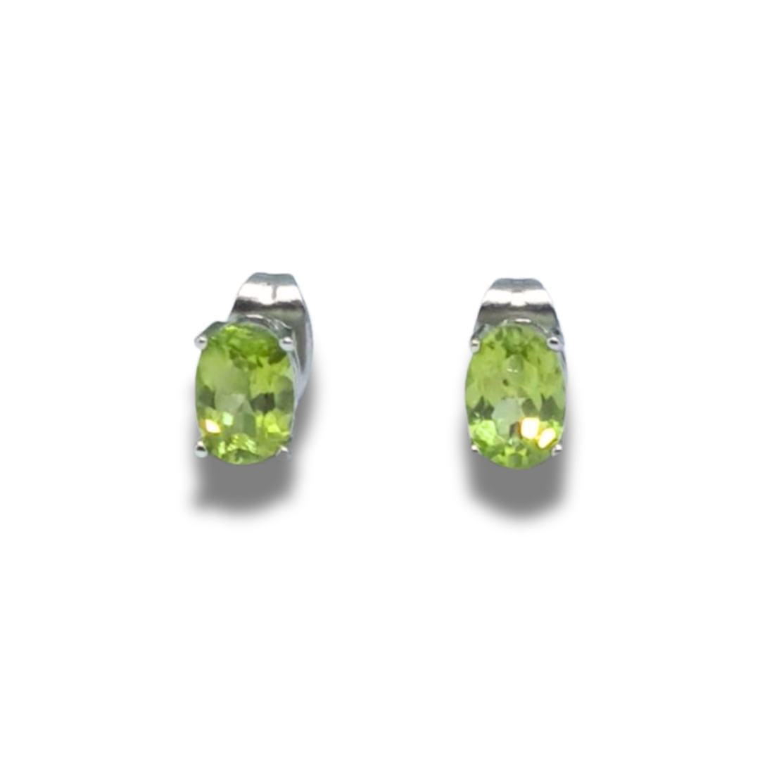 Boucles d'Oreilles en Péridot (BO125) - ENAE Minéraux