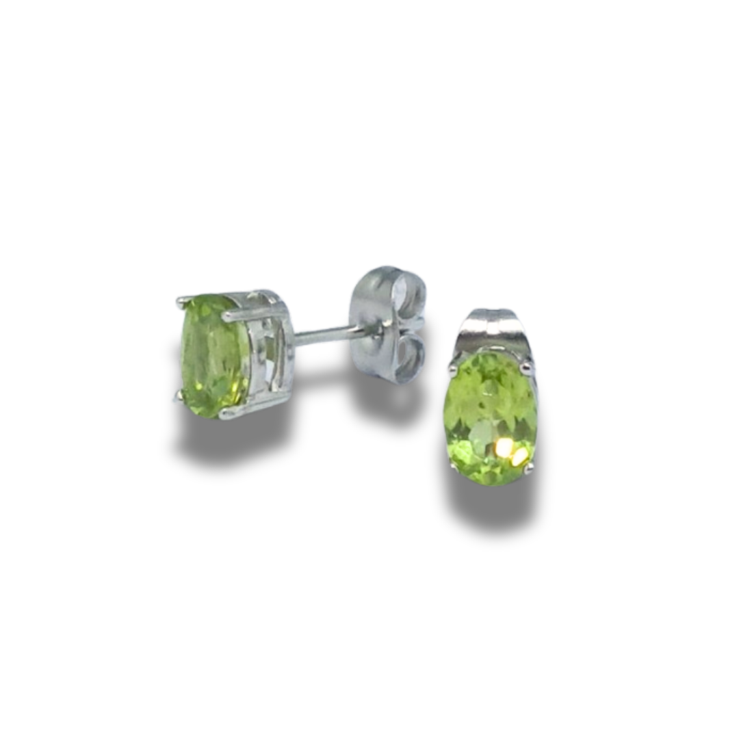Boucles d'Oreilles en Péridot (BO125) - ENAE Minéraux