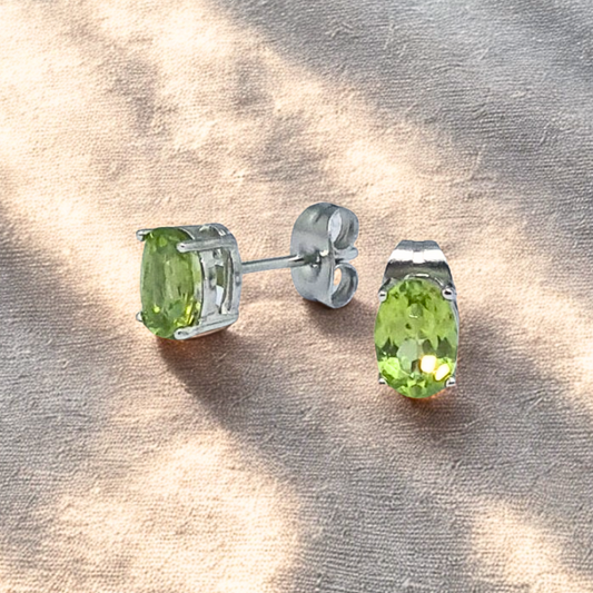 Boucles d'Oreilles en Péridot (BO125)