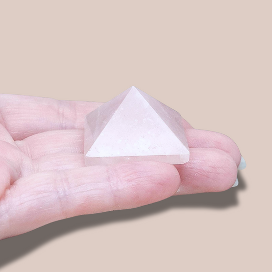 Pyramide polie en Quartz rose (PRGFL384-1)