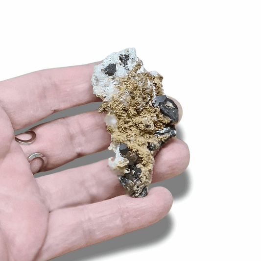 Quartz, Dolomite, Galène et Pyrite bruts (MB491) - ENAE Minéraux