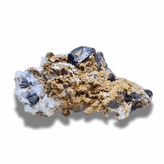 Quartz, Dolomite, Galène et Pyrite bruts (MB491) - ENAE Minéraux