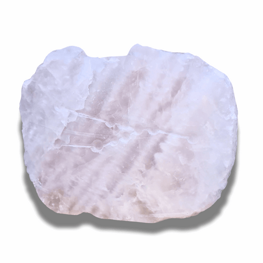 Quartz rose brut, poli et gravé (MB538-1)
