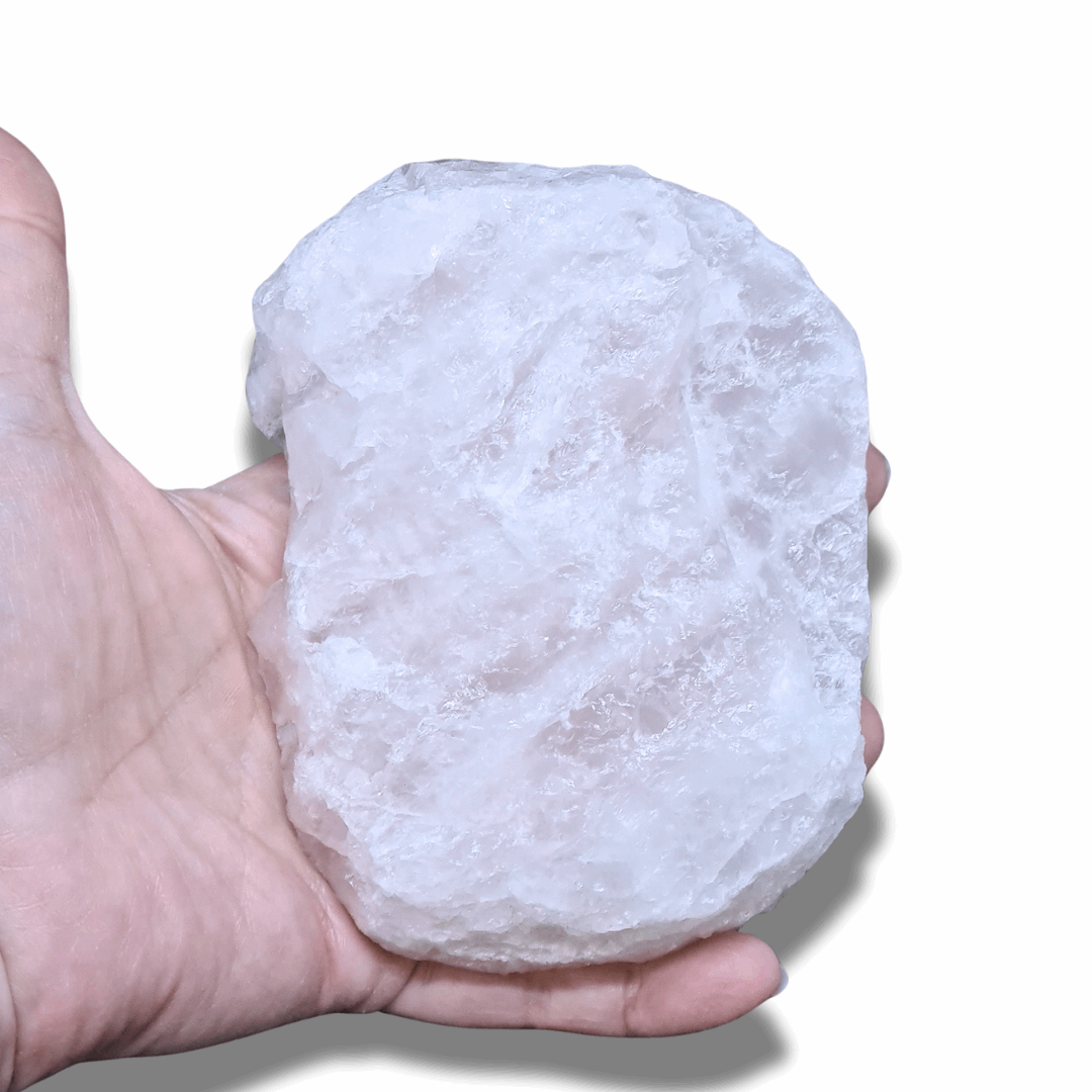 Quartz rose brut, poli et gravé (MB538-1) - ENAE Minéraux