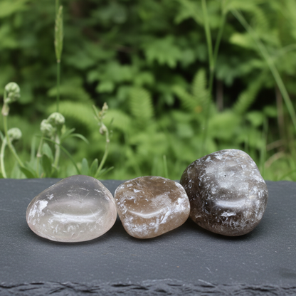 Quartz fumé - Pierre roulée (PRGFL446)