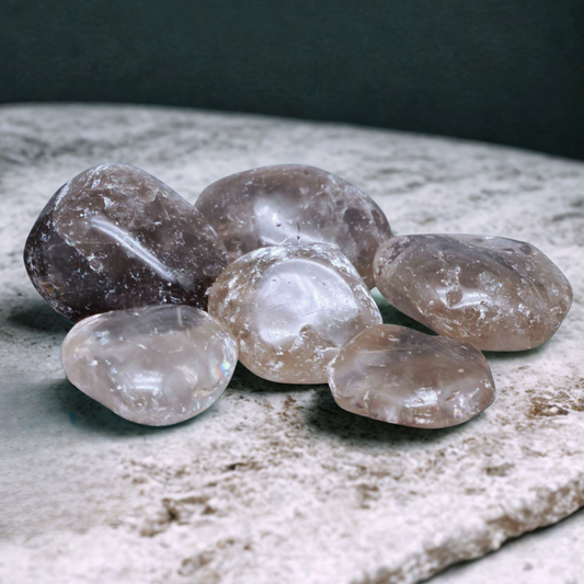 Quartz fumé - Pierre roulée (PRGFL446)