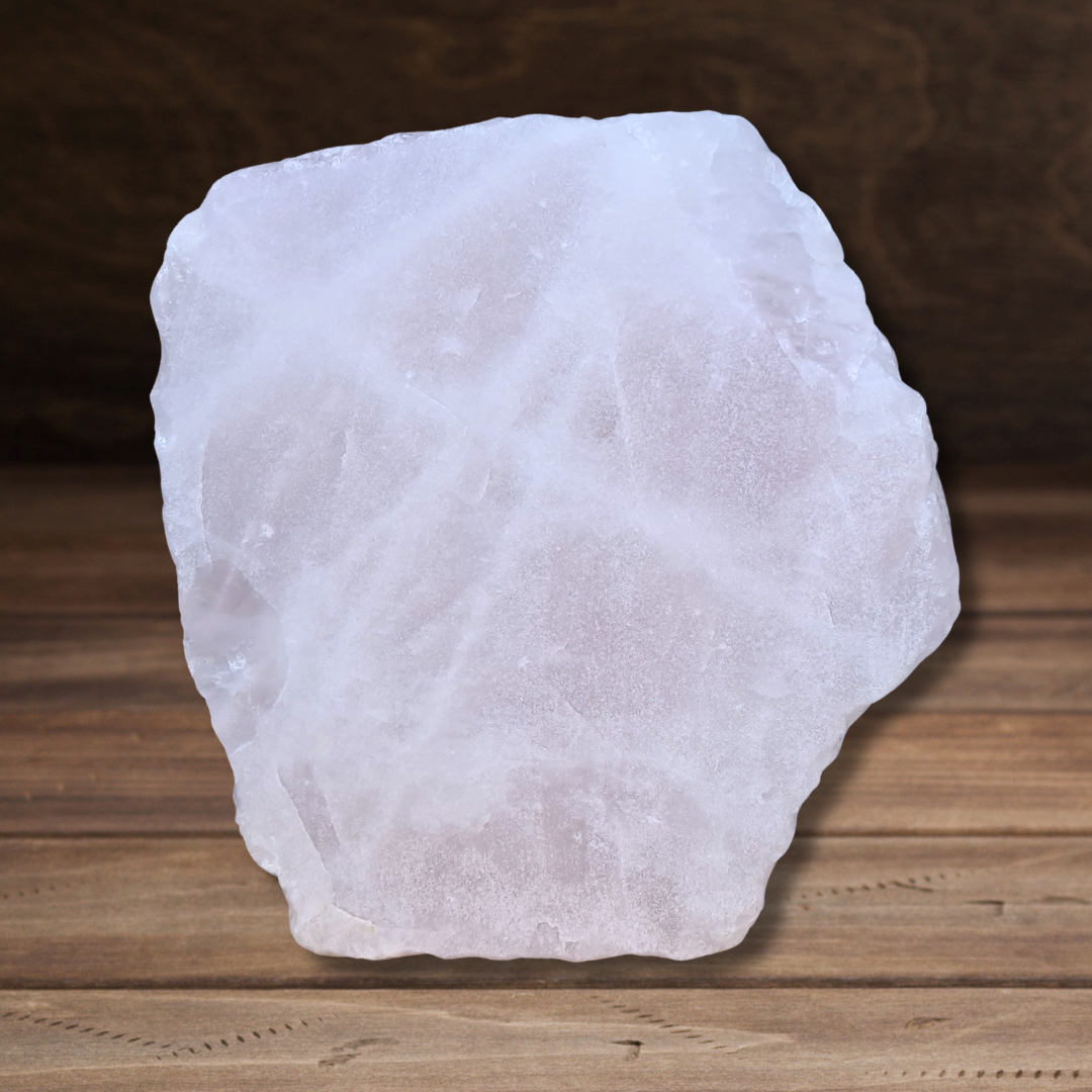 Quartz rose brut et scié 448g (MB538-2) - ENAE Minéraux