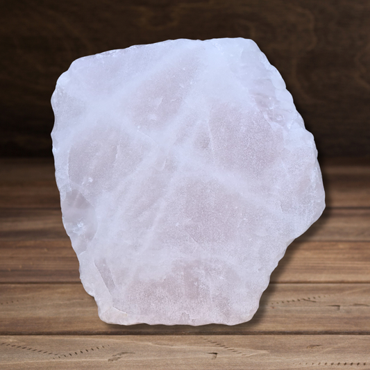 Quartz rose brut et scié 448g (MB538-2) - ENAE Minéraux