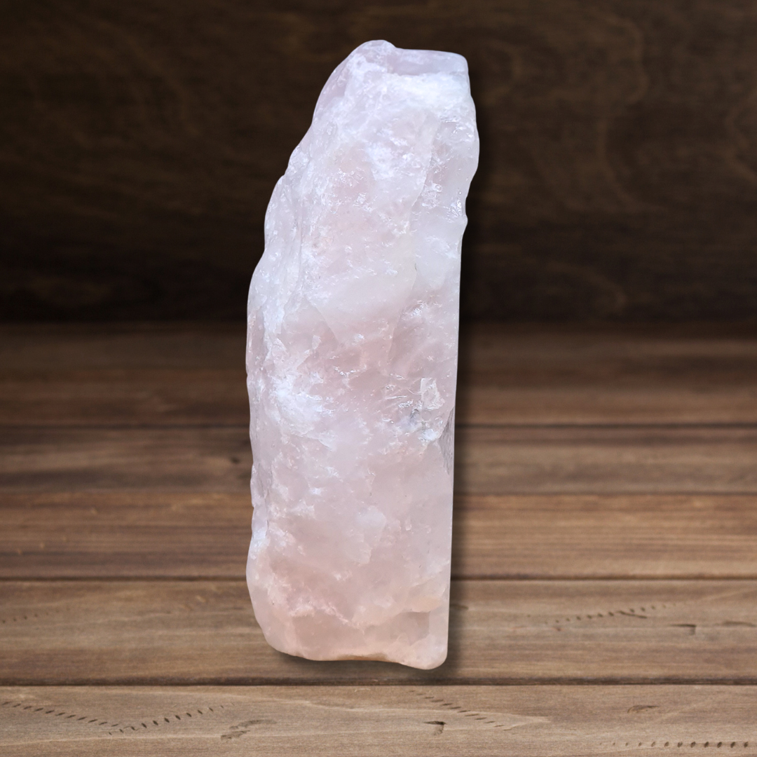 Quartz rose brut et scié 448g (MB538-2) - ENAE Minéraux