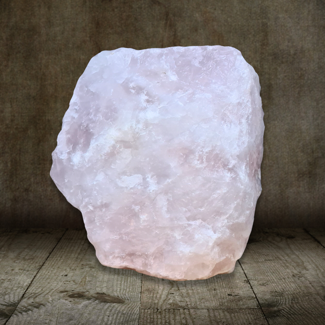 Quartz rose brut et scié (MB538-2)