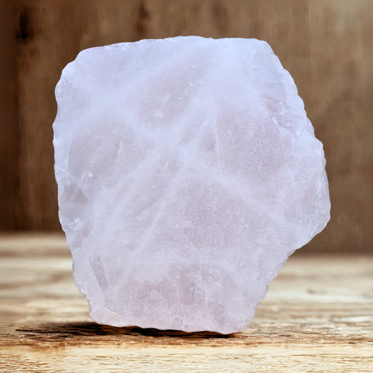 Quartz rose brut et scié 448g (MB538-2)